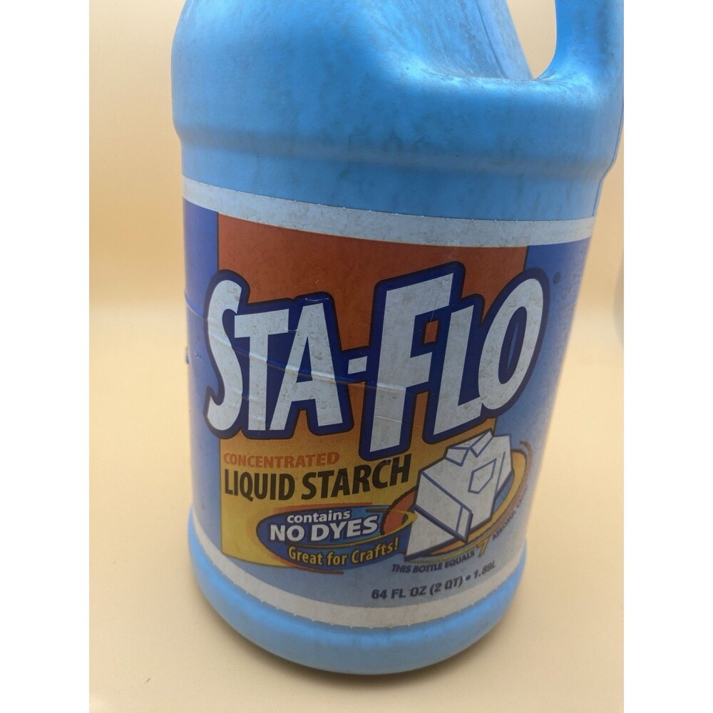 Sta-Flo Concentrated Liquid Starch 64 oz 2 Qt Discontinued Laundry Slime Craft